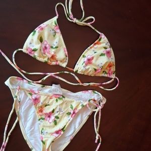 Yellow Floral Bikini